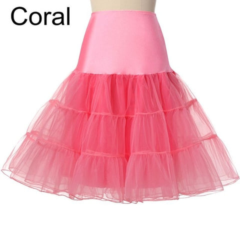 24 Hours for Shipping Free 50s Cosplay Petticoat Rockabilly Dress Crinoline for Woman Wedding Bridal Underskirt Rockabilly Tutu