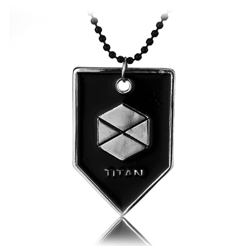 FPS Game Destiny 2 Necklace Black Titan Hunter Figure The Same Pendant Choker Game Fans Cosplay Gift Jewelry For Women Men