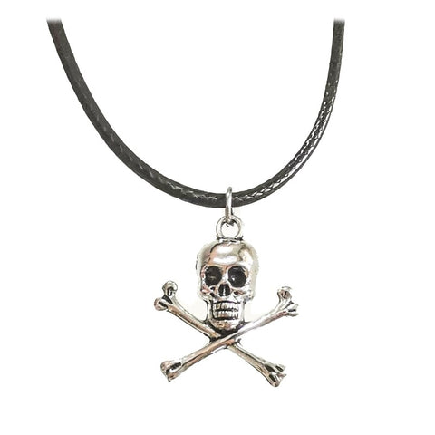 Fashion Skull Pendant Necklace For Women Vintage Black Leather Choker Steampunk Goth Gothic Charms Jewelry Accessories