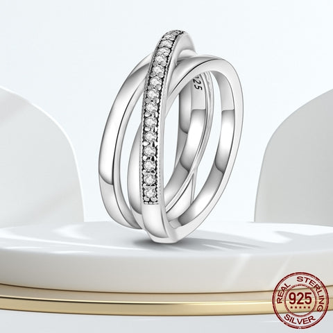 Hot Sale 925 Silver Stackable infinite Heart Daisy Flower Ring For Women Original Silver 925 Rings Brand Jewelry Gift