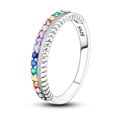 Hot Sale 925 Silver Stackable infinite Heart Daisy Flower Ring For Women Original Silver 925 Rings Brand Jewelry Gift
