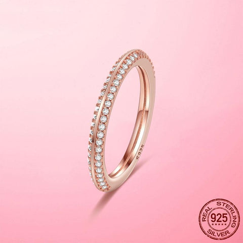 Hot Sale 925 Silver Stackable infinite Heart Daisy Flower Ring For Women Original Silver 925 Rings Brand Jewelry Gift