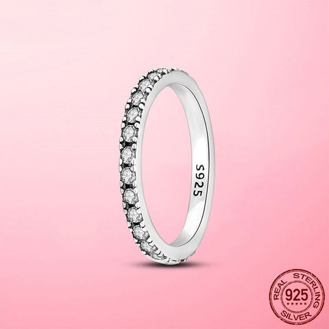 Hot Sale 925 Silver Stackable infinite Heart Daisy Flower Ring For Women Original Silver 925 Rings Brand Jewelry Gift