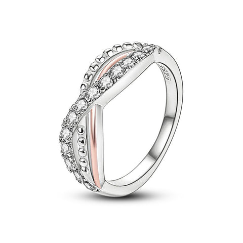 Hot Sale 925 Silver Stackable infinite Heart Daisy Flower Ring For Women Original Silver 925 Rings Brand Jewelry Gift