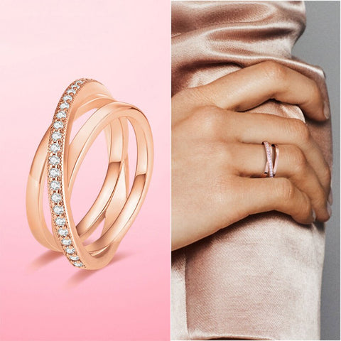 Hot Sale 925 Silver Stackable infinite Heart Daisy Flower Ring For Women Original Silver 925 Rings Brand Jewelry Gift
