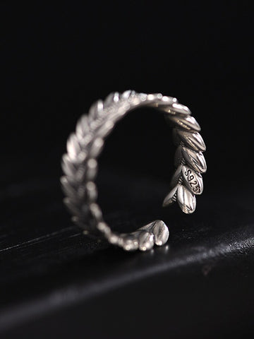 NY New Wheat Ear Ring Men's and Women's Fashion Temperament Retro Open Ring Premium Ornaments