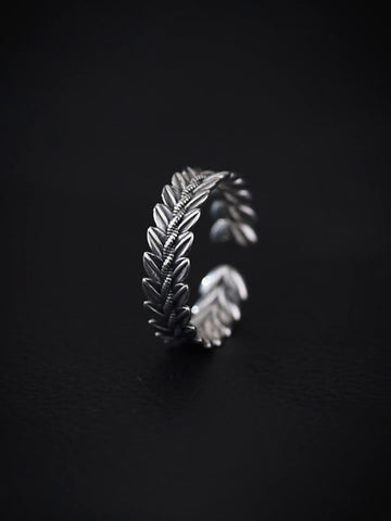 NY New Wheat Ear Ring Men's and Women's Fashion Temperament Retro Open Ring Premium Ornaments