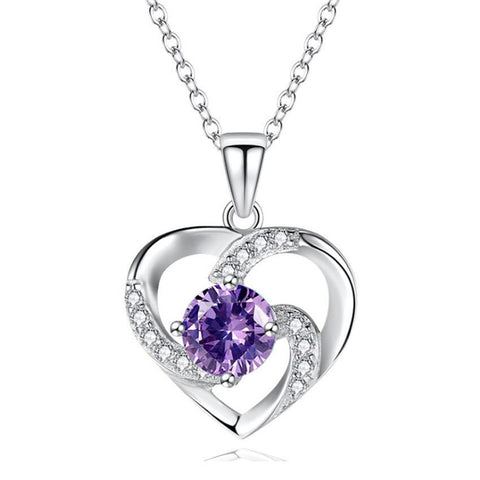 New Fashion Collarbone Chain 925 Silver-Plated Love Pendant Jewelry