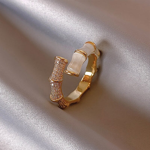 Protein Pink Shaped Adjustable Ring Design Korean Fashion Jewelry Party Women Gift Luxury Rings Jewelry Accessories Wholesale