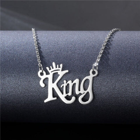 Stainless steel name necklace female zodiac necklace personality letters clavicle chain