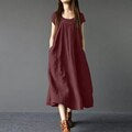 ZANZEA Summer Vintage Dress Women Casual Midi Sundress Robe Femme Solid Party Vestido Short Sleeve Lace Patchwork Kaftan Dresses